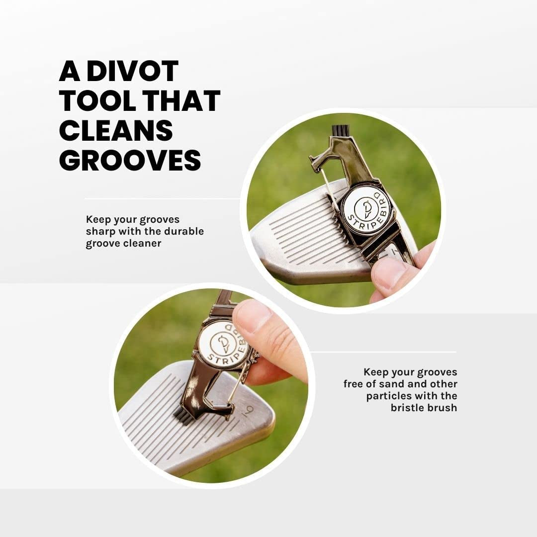 Magnetic Golf Divot Tool | Multi-Functional Golf Divot Repair | Easily Attach and Access Divot Tool While You Golf | Premium Gift Box