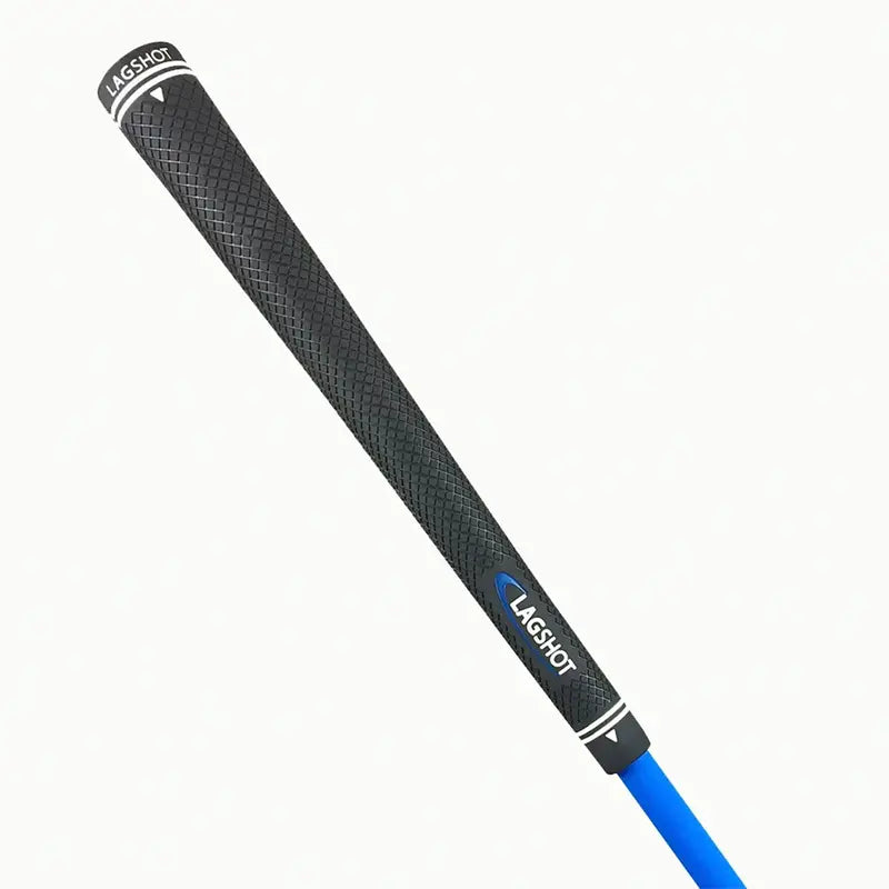 Lag Shot 7 Iron Golf Club Swing Trainer Stick for Right Handed Men, Black/Blue