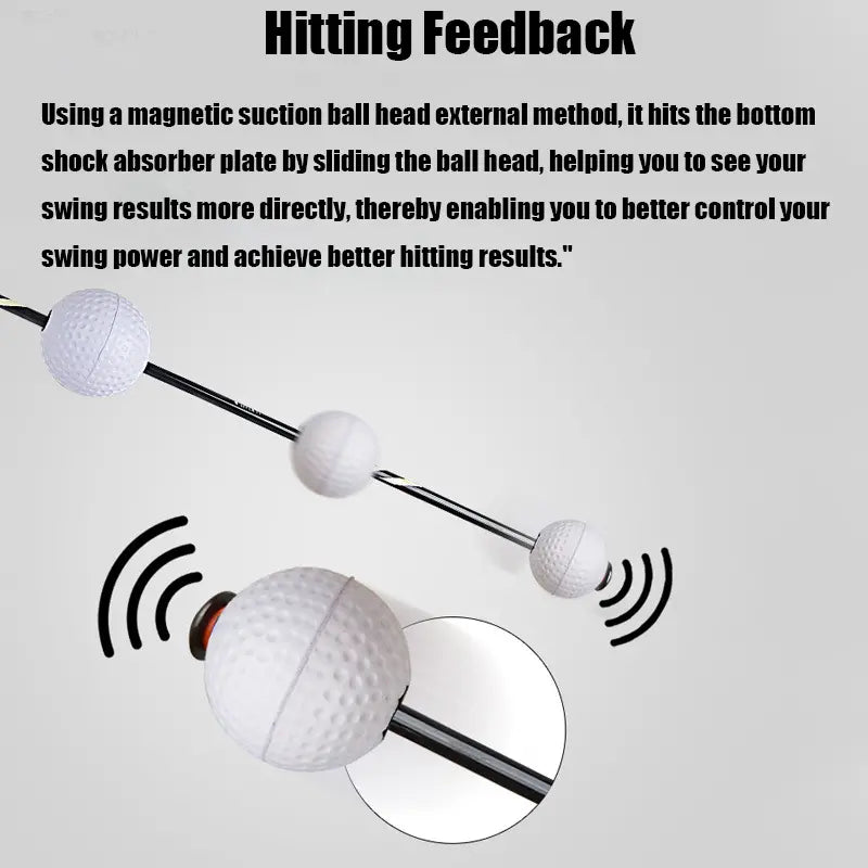 Golf Swing Speed Trainer with Magnetic Sliding Timing Ball