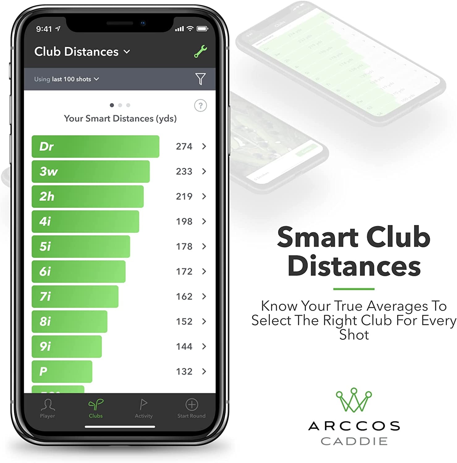 Arccos Caddie | Golf's Best on Course Tracking System Featuring the First-Ever A.I. Powered GPS Rangefinder