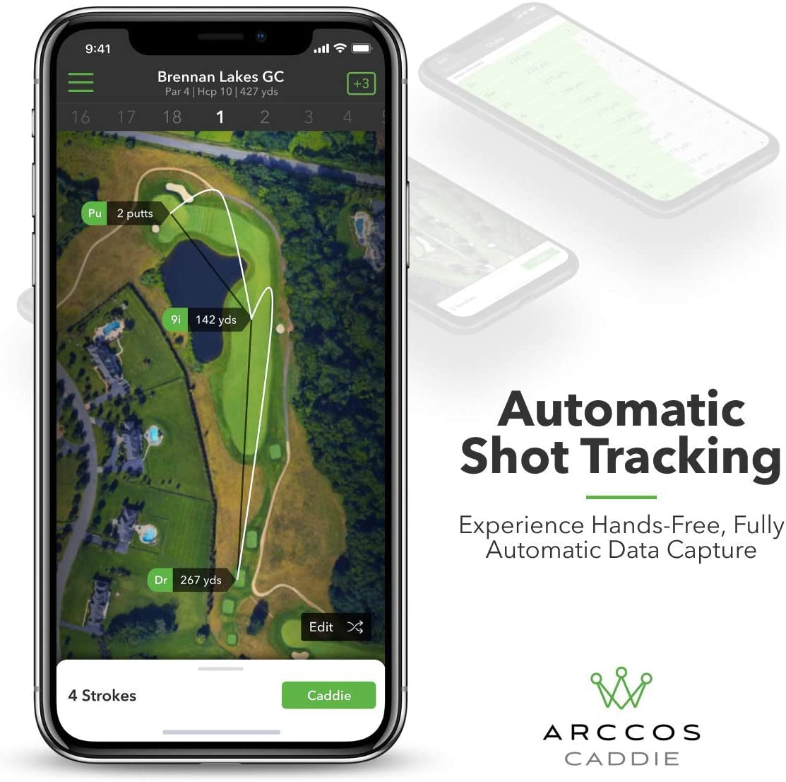 Arccos Caddie | Golf's Best on Course Tracking System Featuring the First-Ever A.I. Powered GPS Rangefinder