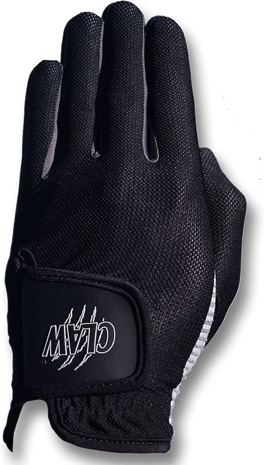 Caddy Daddy Claw Golf Gloves for Men | Mesh Gloves for Breathability | Flex-Mesh Design | Silicone-Web Coating for Max. Grip | Left & Right Hand | 100% Machine-Washable | Black, White, Grey