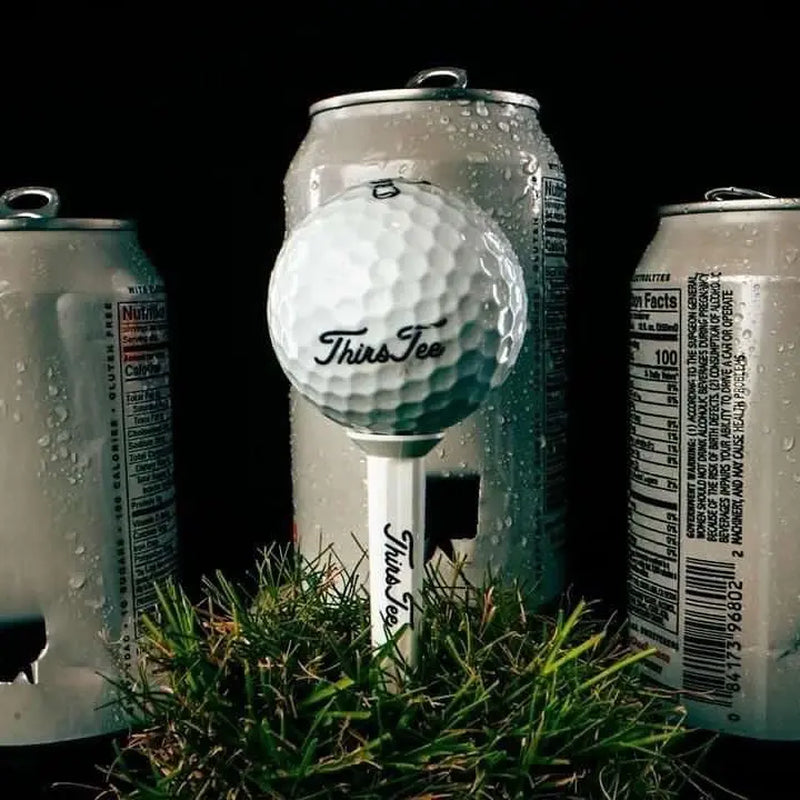 Thirstee 5 Pack: The Ultimate Beer-Chugging Golfers' Combo - Shotgun Tool & Golf Tee in One! Perfect for Multi-Tasking on the Course. Durable HDPE Construction for Wild Swings. Tee Off and Chug with Ease!