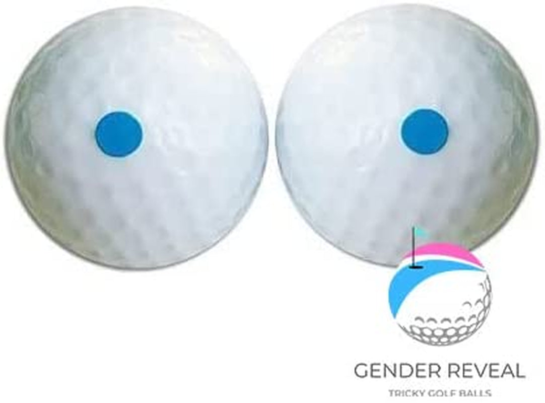 Exploding Trick Golf Balls | Gender Reveal Party Gag Gift for Golfers | Blue & Pink Exploding Golf Balls