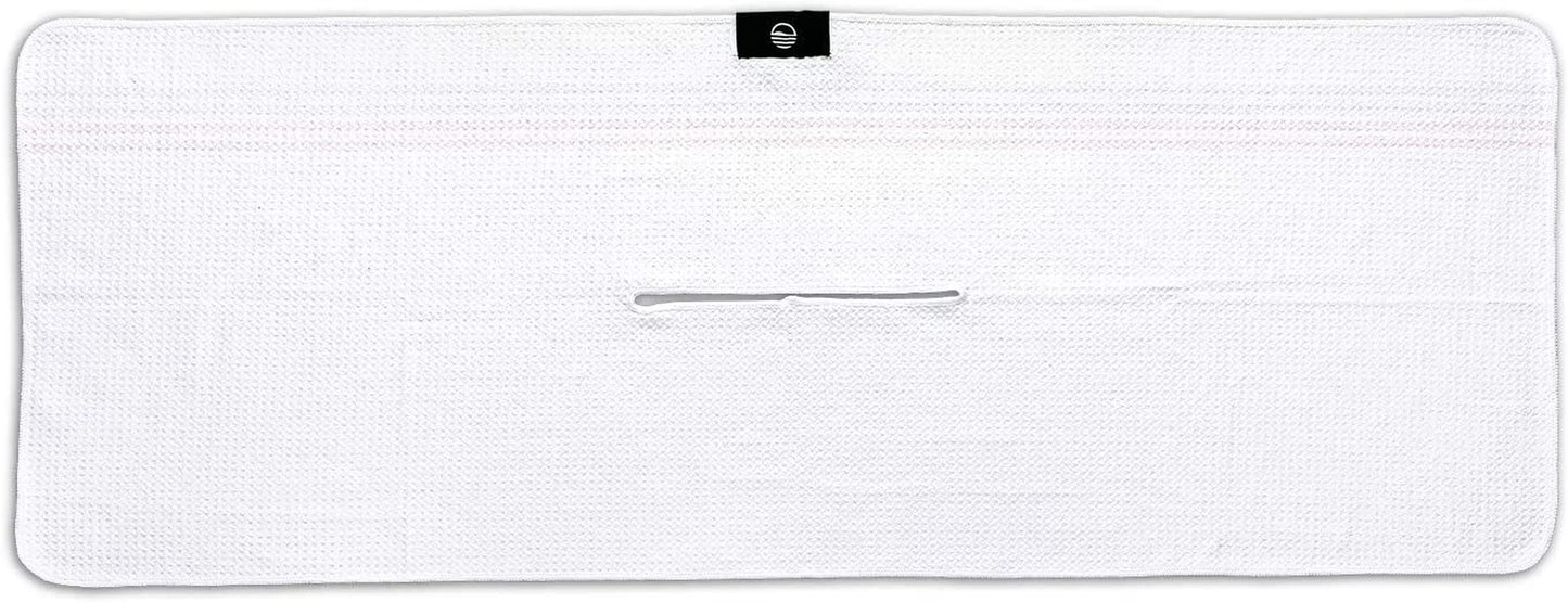 Microfiber Golf Towel 14" X 40" | Premium Fabric | Waffle Pattern with Center Slit